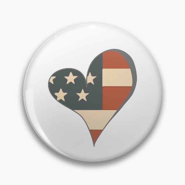 Item preview, Heart with American Flag – Independence Day designed and sold by Tshirtmania4you.