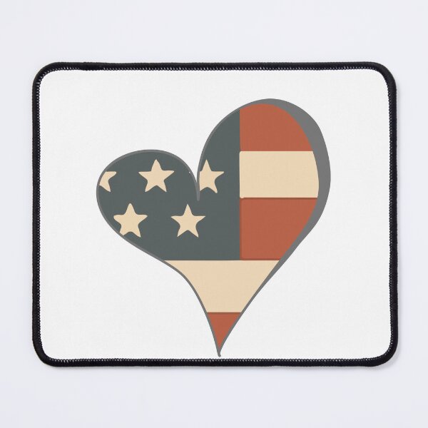 Item preview, Heart with American Flag – Independence Day designed and sold by Tshirtmania4you.