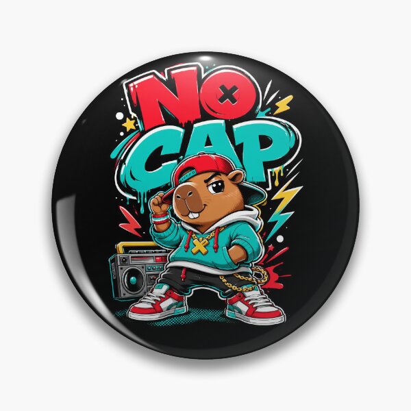 Item preview, No Cap Capybara Hip Hop Attitude designed and sold by Victor Shadehorn.
