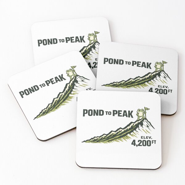 Item preview, Pond To Peak Funny Frog Hiking Meme designed and sold by Moss & Mellow.
