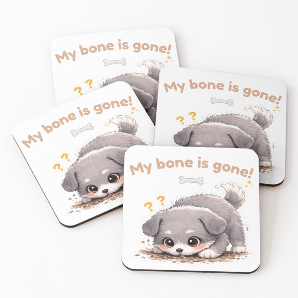 Item preview, My Bone Is Gone! Cute Sleepy Puppy Funny Dog Lover Design designed and sold by Keep-Healing.