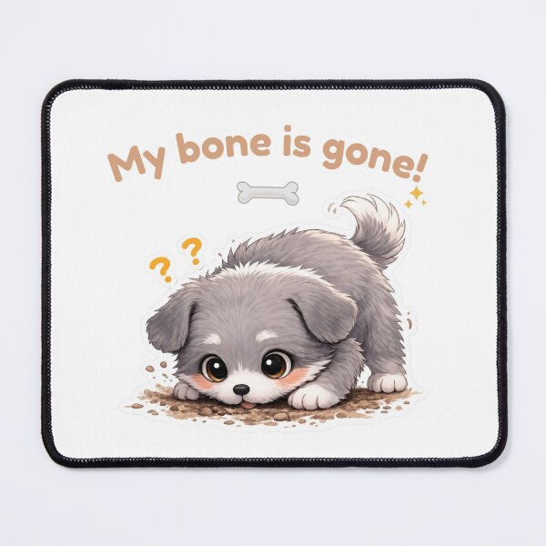 Item preview, My Bone Is Gone! Cute Sleepy Puppy Funny Dog Lover Design designed and sold by Keep-Healing.