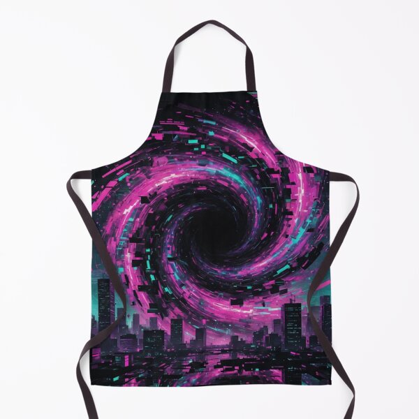 Item preview, Cyberpunk Neon Vortex Over City designed and sold by Pioneer Spirit Market.