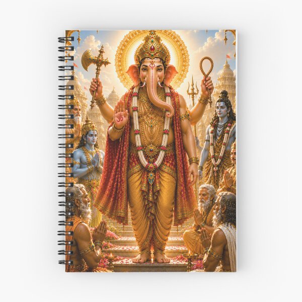 Item preview, ord Ganesha Defeats Gajamukhasura Series – The Remover of Obstacles Rises- Lord Ganesha Accepts the Divine Challenge designed and sold by Homyar.