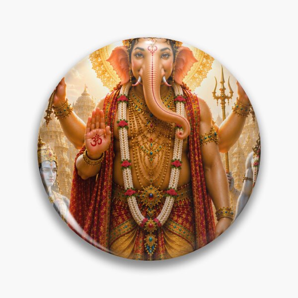Item preview, ord Ganesha Defeats Gajamukhasura Series – The Remover of Obstacles Rises- Lord Ganesha Accepts the Divine Challenge designed and sold by Homyar.