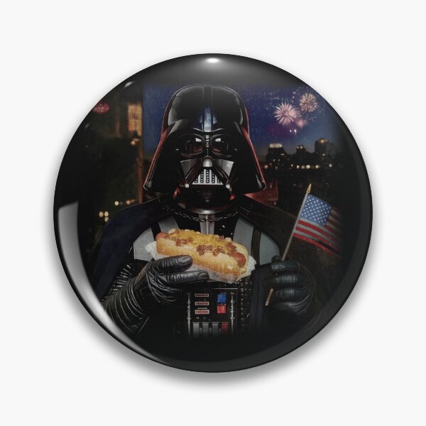Item preview, Galactic Dark Lord Fourth Of July Hot Dog Patriotic Vintage Graphic T-Shirt designed and sold by Chaztized.