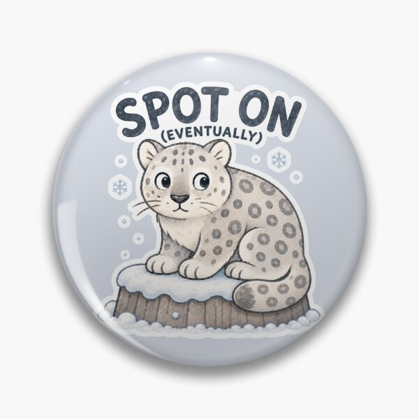 Item preview, Spot On Eventually Snow Leopard designed and sold by ChirpInc.