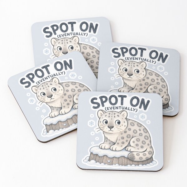 Item preview, Spot On Eventually Snow Leopard designed and sold by ChirpInc.