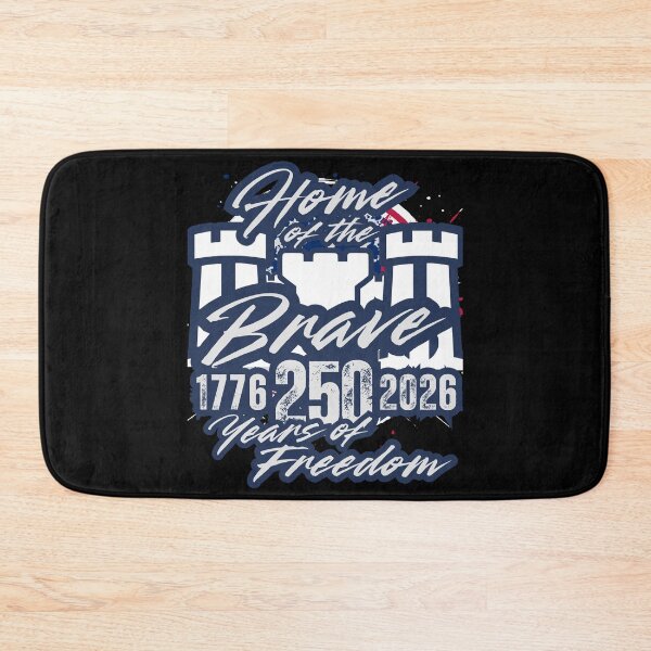 Item preview, Home of the Brave Fortress — 1776 to 2026 America 250 Years of Freedom Patriotic Design designed and sold by GFamilyC.