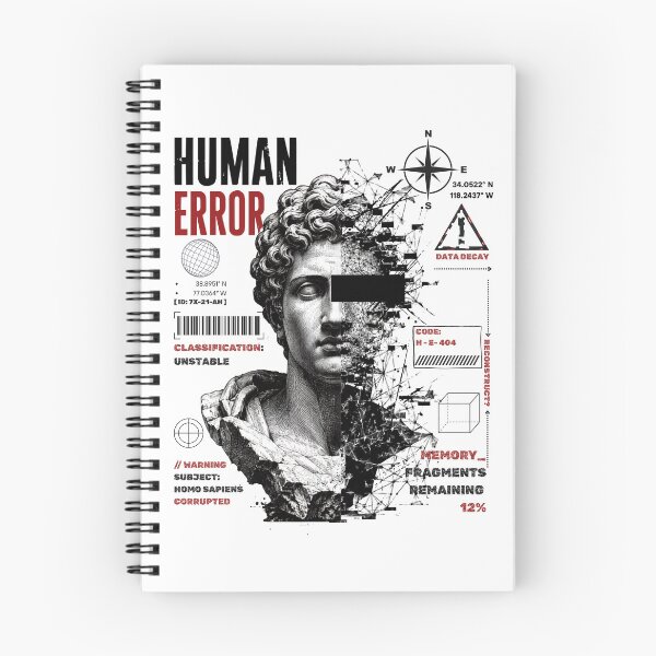 Item preview, Human Error Cyberpunk T-Shirt - Vaporwave Glitch Art Greek Statue Bust Tee - Brutalist Techwear Apparel, Edgy Hacker Graphic Shirt, Anime Alt Clothing, Data Decay Streetwear designed and sold by justyna-s28.