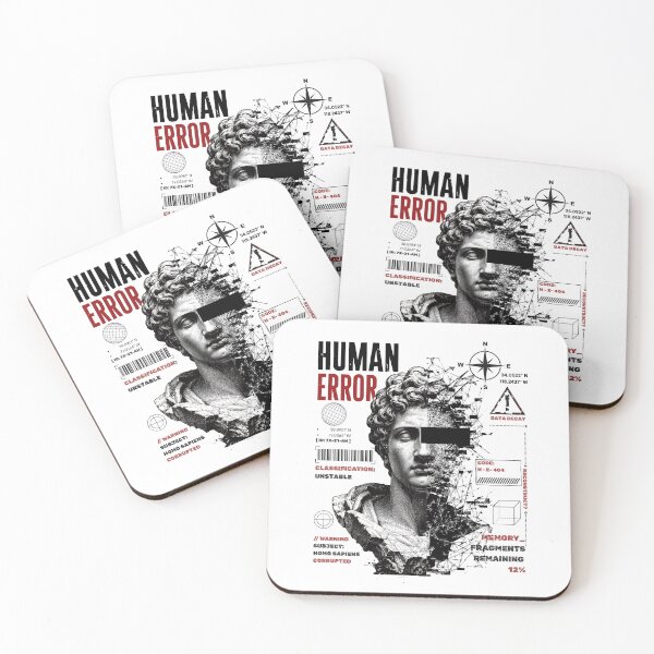 Item preview, Human Error Cyberpunk T-Shirt - Vaporwave Glitch Art Greek Statue Bust Tee - Brutalist Techwear Apparel, Edgy Hacker Graphic Shirt, Anime Alt Clothing, Data Decay Streetwear designed and sold by justyna-s28.
