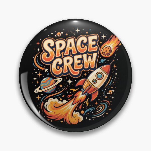 Item preview, Space Crew Retro Cartoon Rocket Ship Shirt designed and sold by TeNovaStudio.