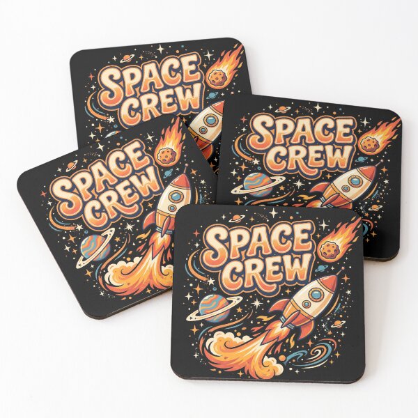 Item preview, Space Crew Retro Cartoon Rocket Ship Shirt designed and sold by TeNovaStudio ⭐⭐⭐⭐⭐.