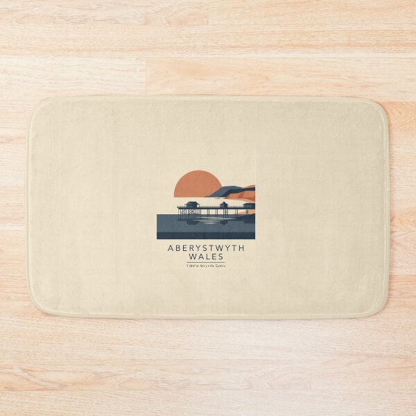 Item preview, Vintage Aberystwyth Wales Minimalist Travel Poster designed and sold by DuckOddity.