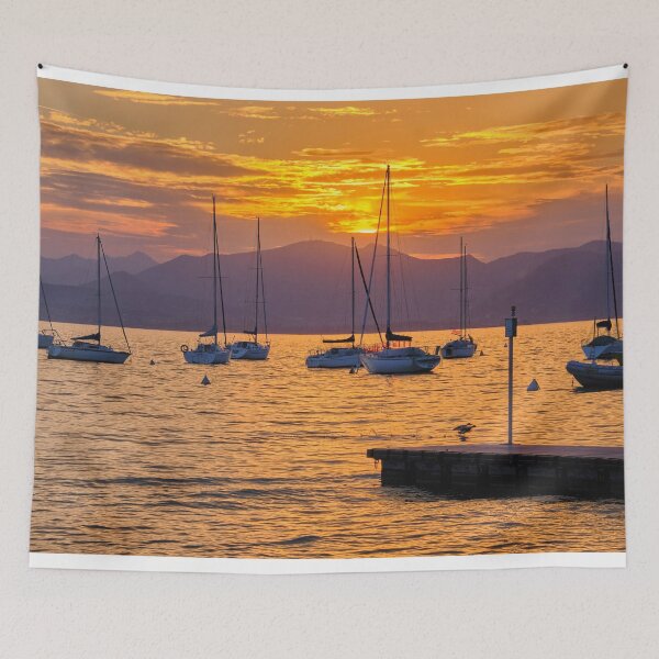 Item preview, Bardolino Sunset on Lake Garda in Italy designed and sold by Violaman.