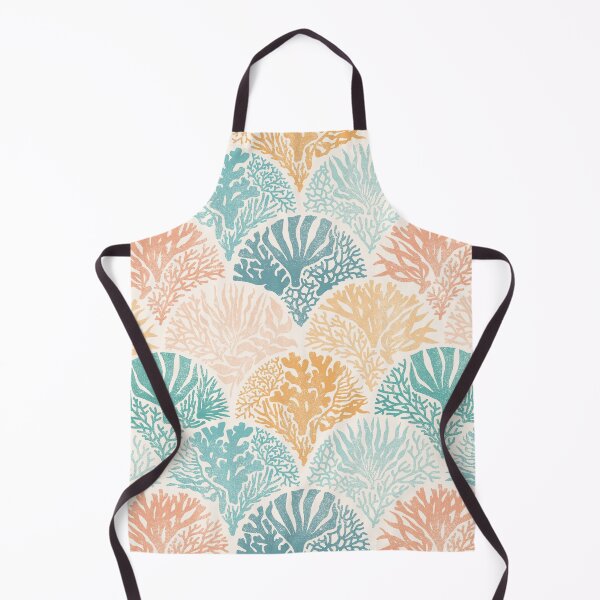 Item preview, Bohemian Coastal Coral Block Print Deco  designed and sold by Perrin Le Feuvre.