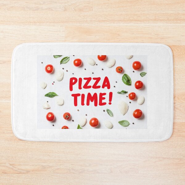 Item preview, Indulge in delicious pizza surrounded by fresh ingredients on a vibrant white background filled with excitement designed and sold by MiraCleAI.