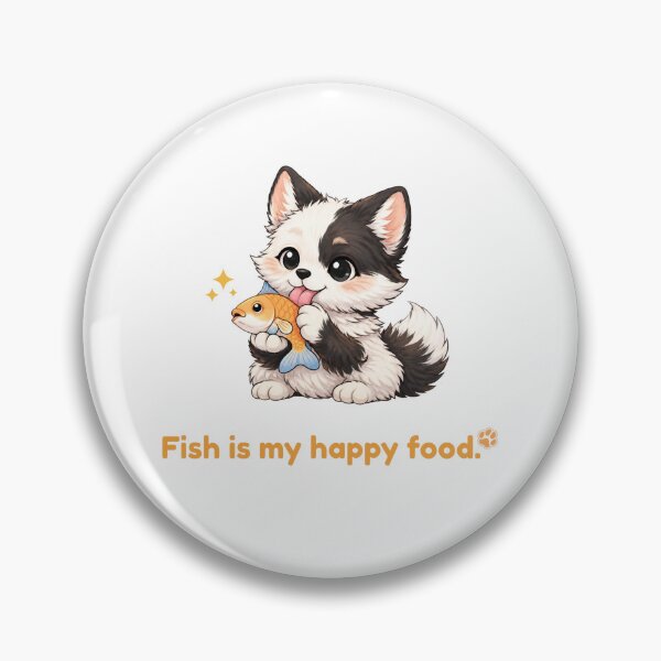Item preview, Fish Is My Happy Food – Cute Kawaii Cat Lover Funny Fish Design designed and sold by Keep-Healing.