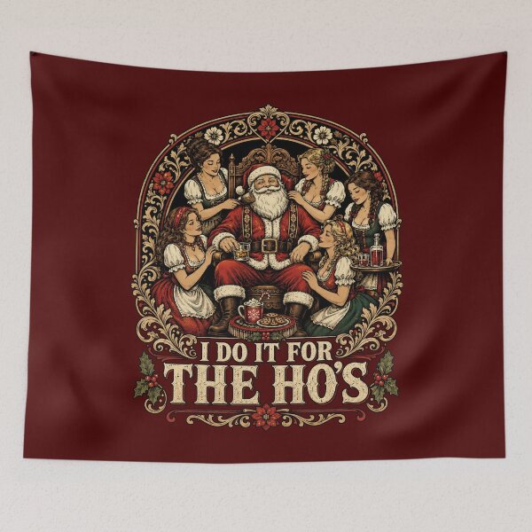 Item preview, I Do It For The Ho’s Santa Holiday Humor designed and sold by Victor Shadehorn.