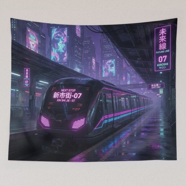 Item preview, Cyberpunk Train at Shinjuku Station designed and sold by Pioneer Spirit Market.
