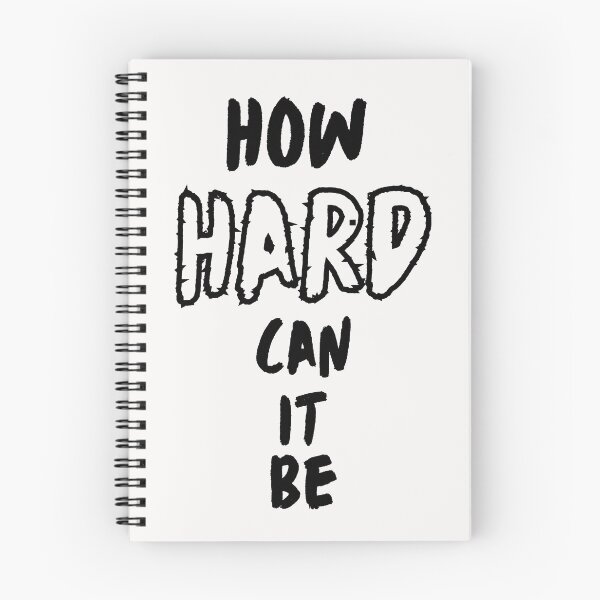Item preview, How Hard Can It Be Motivational Quote designed and sold by Snedsdigital.