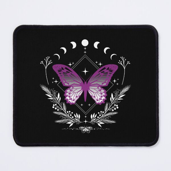 Item preview, Cottagecore Butterfly in Subtle Ace Pride Colors designed and sold by humnoo.