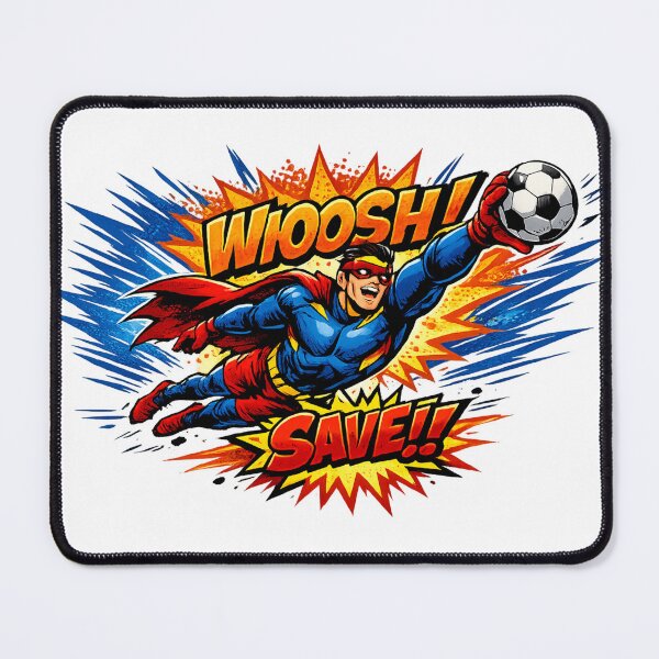 Item preview, Final Whistle Hero Comic Goalkeeper Design designed and sold by NovaMoodCo.
