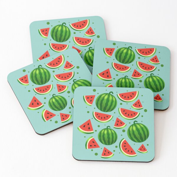 Item preview, Watermelon Pattern Light Blue Background designed and sold by tviyluv.