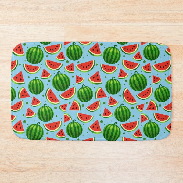 Item preview, Watermelon Pattern Light Blue Background designed and sold by tviyluv.