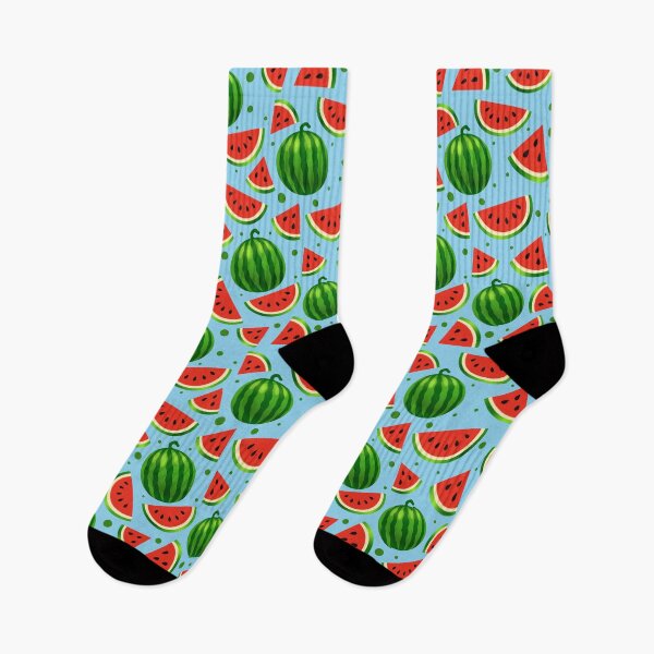 Item preview, Watermelon Pattern Light Blue Background designed and sold by tviyluv.