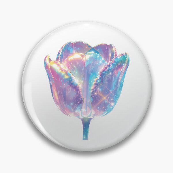 Item preview, Holo Glow Tulip – Iridescent Floral Fantasy Art Design designed and sold by Amsafjol.
