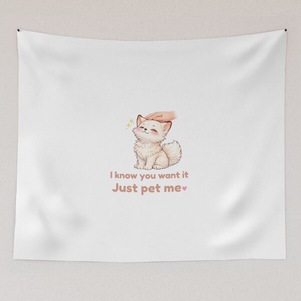Item preview, Know You Want It, Just Pet Me – Cute Kawaii Fox Lover Funny Design designed and sold by Keep-Healing.