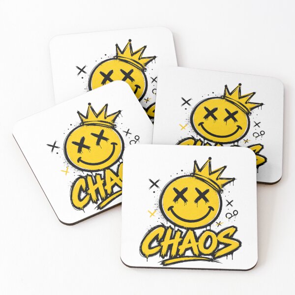 Item preview, Chaos – Edgy Crowned Smiley Face designed and sold by AVINN-SENPAI.