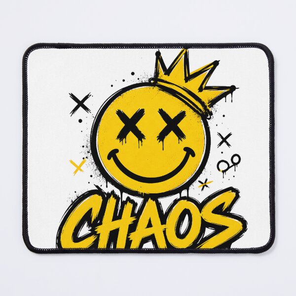 Item preview, Chaos – Edgy Crowned Smiley Face designed and sold by AVINN-SENPAI.