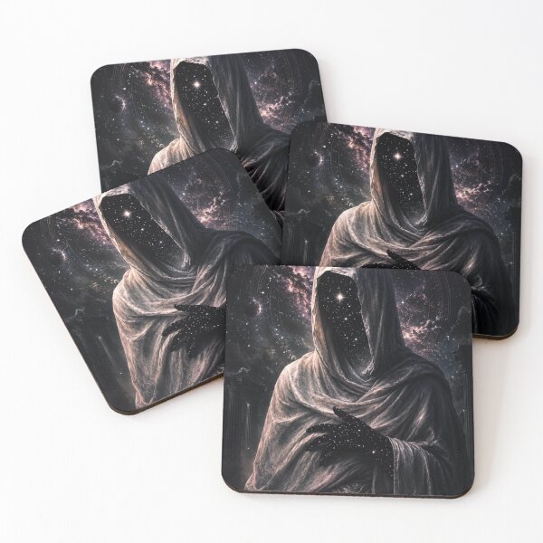 Item preview, Dark Cloaked Stranger art, gothic cosmic design designed and sold by BHOWMIK STORE.