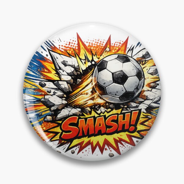 Item preview, Kick Hard Comic Football Action Design designed and sold by NovaMoodCo.