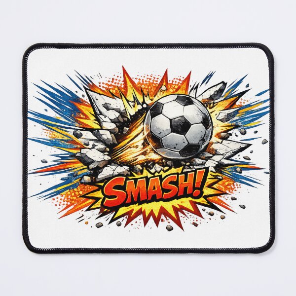 Item preview, Kick Hard Comic Football Action Design designed and sold by NovaMoodCo.