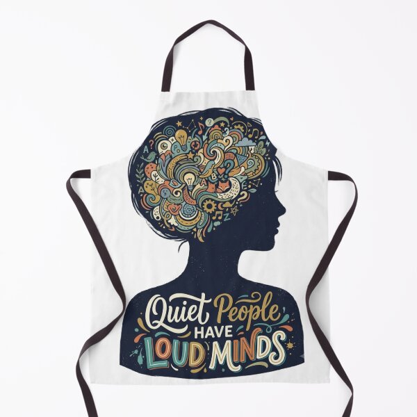 Item preview, Quiet People Have Loud Minds Introvert Quote T-Shirt designed and sold by softmind studio.