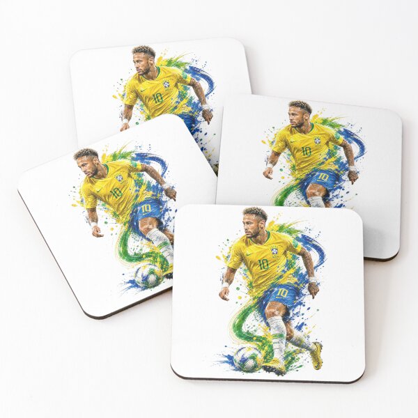 Item preview, Brazil Samba Magician Paint Splatter Soccer Art designed and sold by mo-carnival.