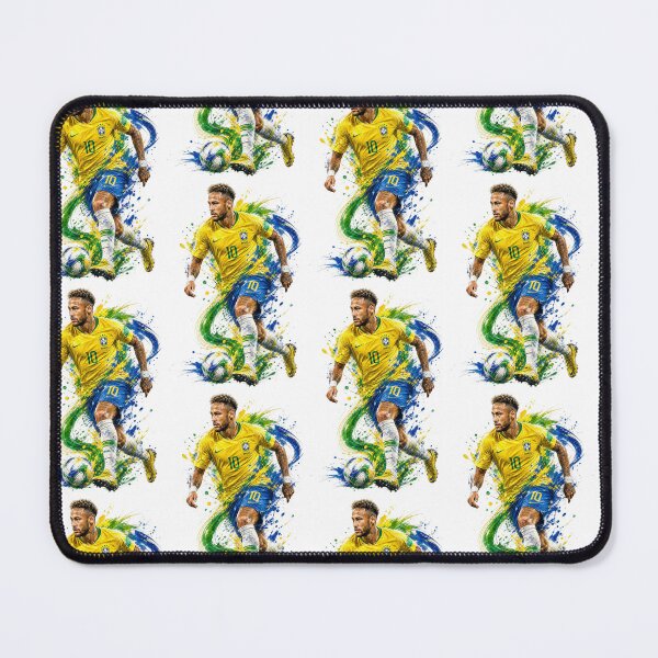 Item preview, Brazil Samba Magician Paint Splatter Soccer Art designed and sold by mo-carnival.