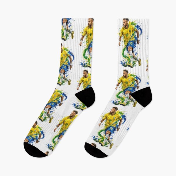 Item preview, Brazil Samba Magician Paint Splatter Soccer Art designed and sold by mo-carnival.