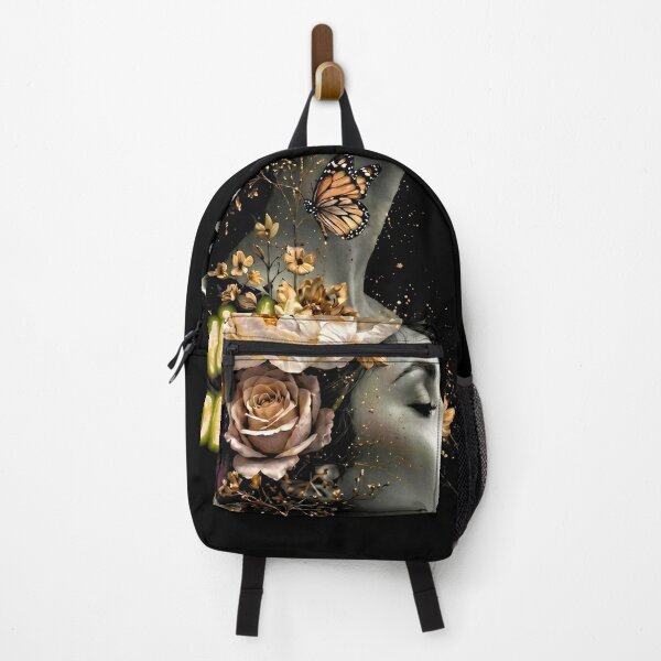 Item preview, Quietly Blooming - Floral Monarch Butterfly Portrait designed and sold by IXM_CREATION.