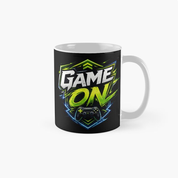 Artikelvorschau, GAME ON Neon Gaming Logo Aufkleber | Retro Arcade Esports Design entworfen und verkauft von Nusha Creations.