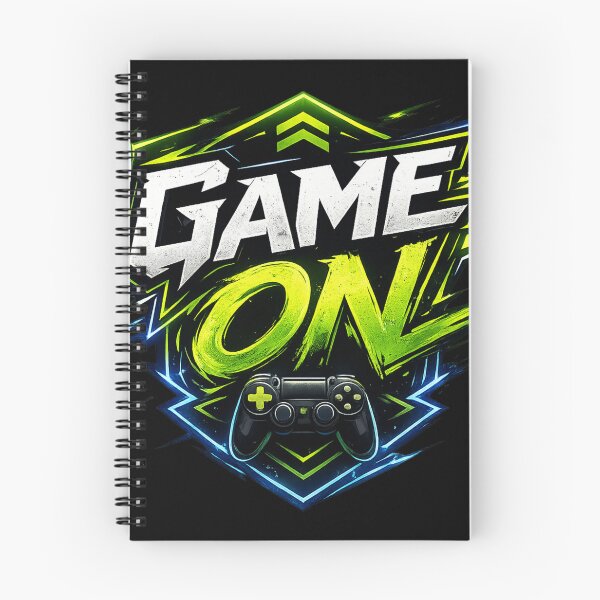 Item preview, GAME ON Neon Gaming Logo Sticker | Retro Arcade Esports Design designed and sold by Nusha Creations.