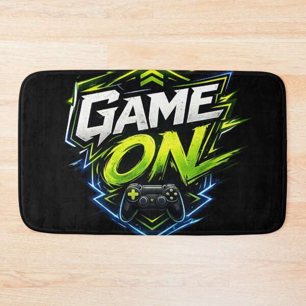 Item preview, GAME ON Neon Gaming Logo Sticker | Retro Arcade Esports Design designed and sold by StickyDelights.