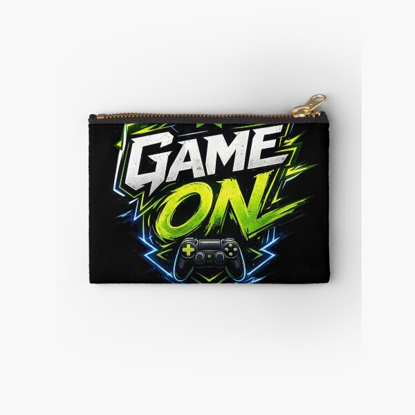 Item preview, GAME ON Neon Gaming Logo Sticker | Retro Arcade Esports Design designed and sold by StickyDelights.