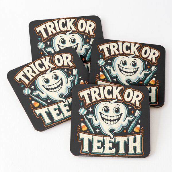 Item preview, Trick or Teeth Dental Halloween Humor designed and sold by Victor Shadehorn.