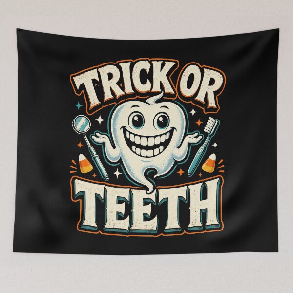 Item preview, Trick or Teeth Dental Halloween Humor designed and sold by Victor Shadehorn.