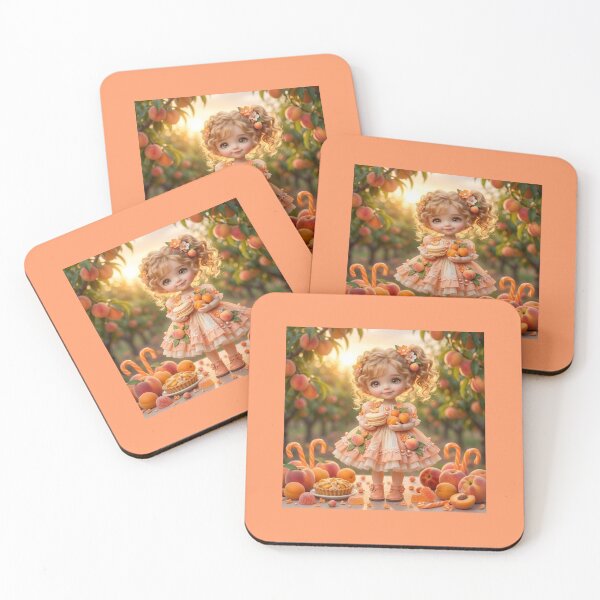 Item preview, ​The Little Peach Girl. designed and sold by JoyNest = "The nest of joy".