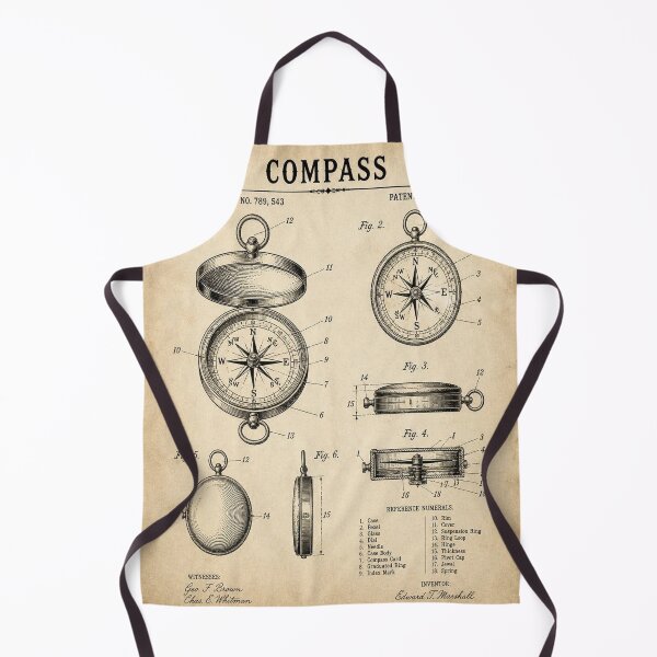 Item preview, Vintage Compass Patent T-Shirt | Antique Blueprint Engineering Tee designed and sold by SunnyDesign82.